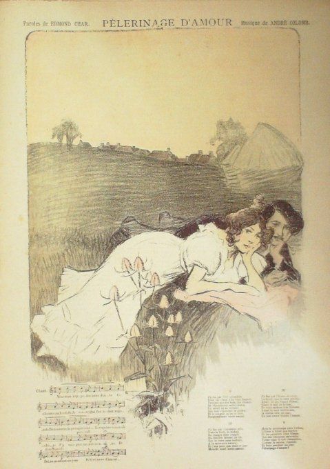 Pèlerinage d'amour Paroles Char Musique Colomb illustration Balluriau