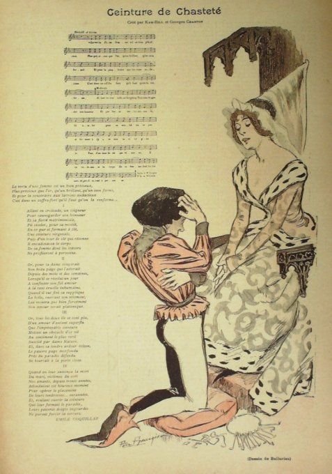 Ceinture de Chasteté Paroles Kam-Hill Musique Charton illustration Balluriau