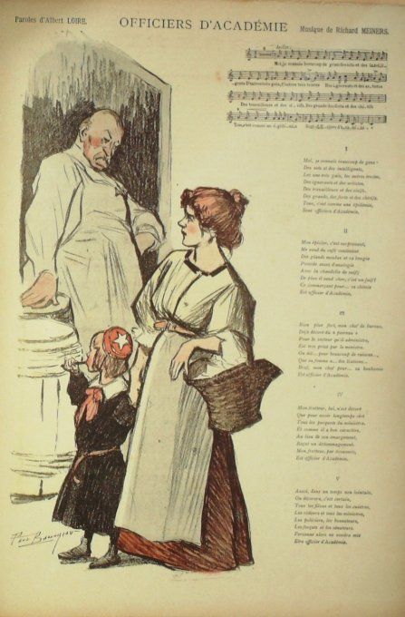 Officiers d'Académie Paroles Loire Musique Meiners illustration Balluriau