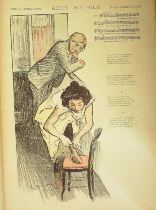 Mieux que jolie Paroles Quinel Musique Marti illustration Balluriau