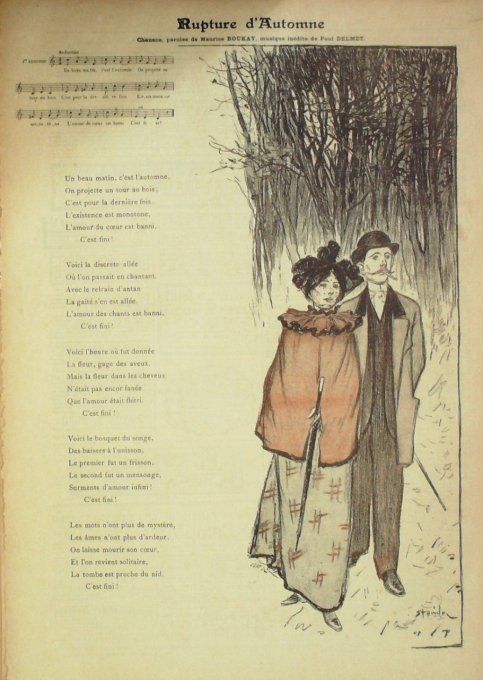 Rupture Paroles Xanrof Musique Xanrof illustration Steinlen