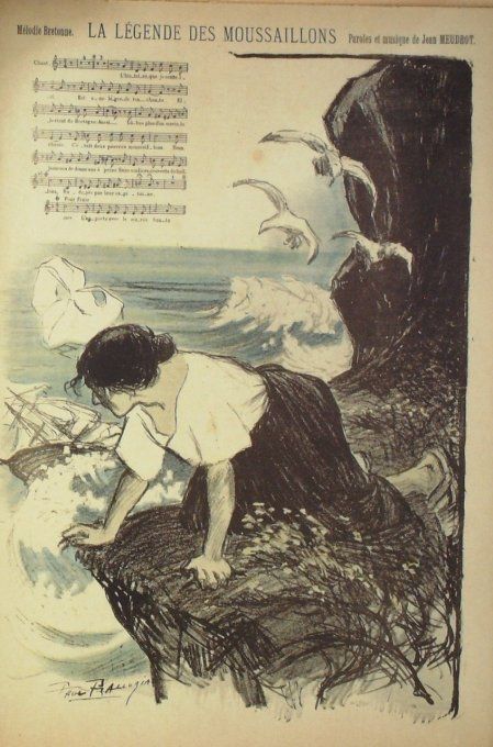 La Légende des mousaillons Paroles Bretonne Musique Meudrot illustration Balluriau