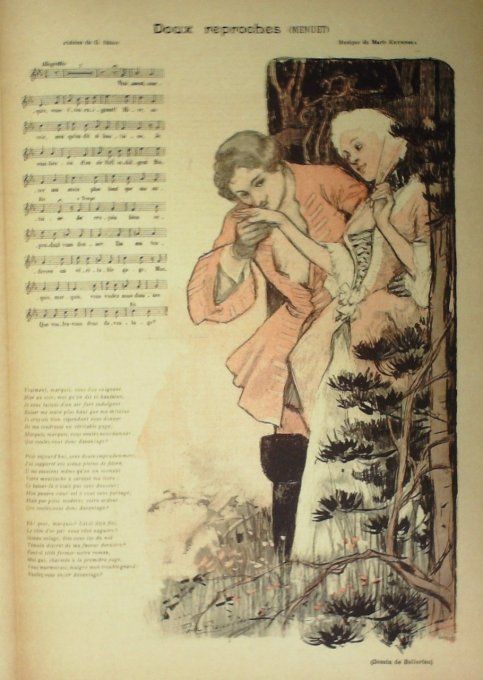 Doux reproches Paroles Ségot Musique Keysinska illustration Balluriau