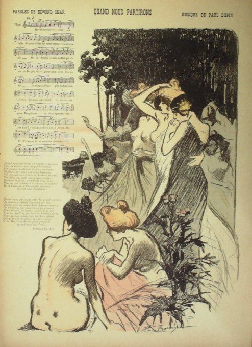 Quand nous partirons Paroles Char Musique Dupin illustration Balluriau