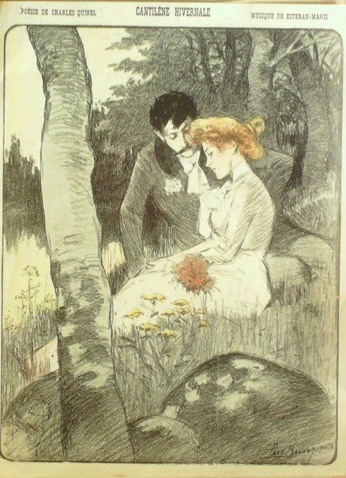 Cantilène hivernale Paroles Quinel Musique Esteban-Marti illustration Balluriau