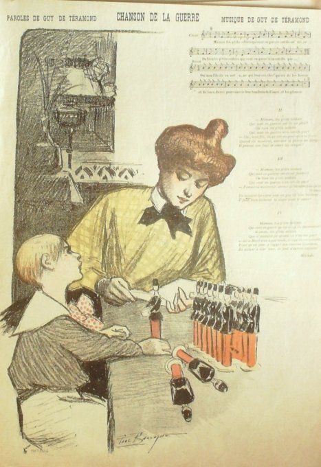 Chanson de la guerre Paroles De Téramond Musique De Téramond illustration Balluriau