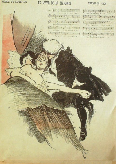 Le Lever de la Marquise Paroles Lys Musique Simon illustration Balluriau