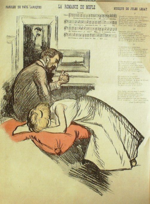 La Romance du mufle Paroles Laroques Musique Legay illustration