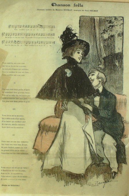 Chanson Frêle Paroles Boukay Musique Delmet illustration Balluriau