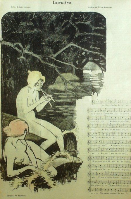 Lunaire 2 Paroles Lorrain Musique Krysinska illustration Balluriau