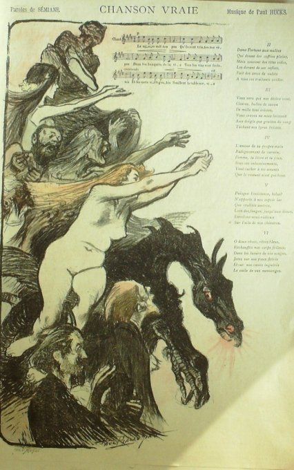 Chanson vraie Paroles Sémiane Musique Hucks illustration Balluriau