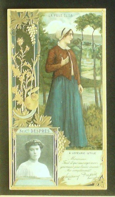 Lefèvre Utile LU Desprès Suzanne Personnage Célèbre Actrice 1900
