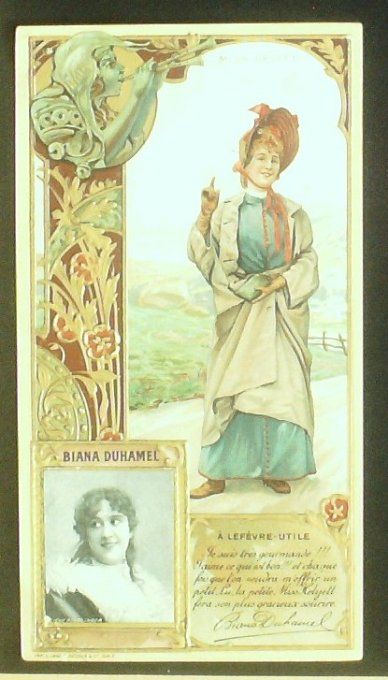 Lefèvre Utile LU Duhamel Biana Personnage Célèbre Artiste lyrique 1900