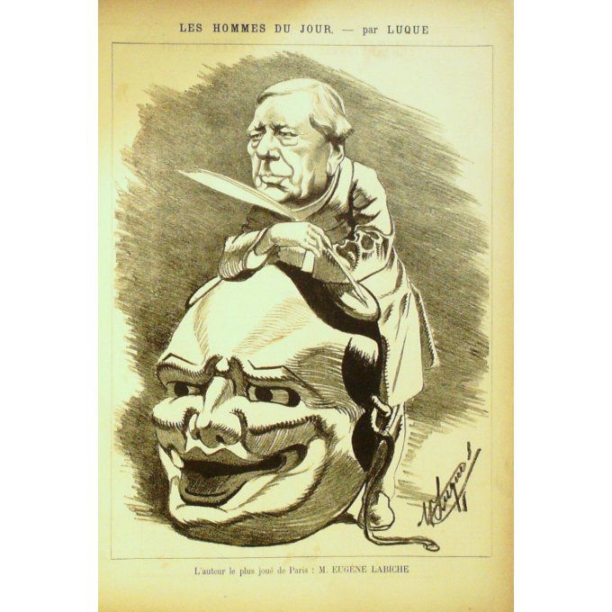 LUQUE Manuel-LABICHE EUGENE-1885-E11-(38x26cm)