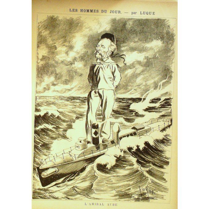 LUQUE Manuel-AUBE AMIRAL -1885-E12-(38x26cm)