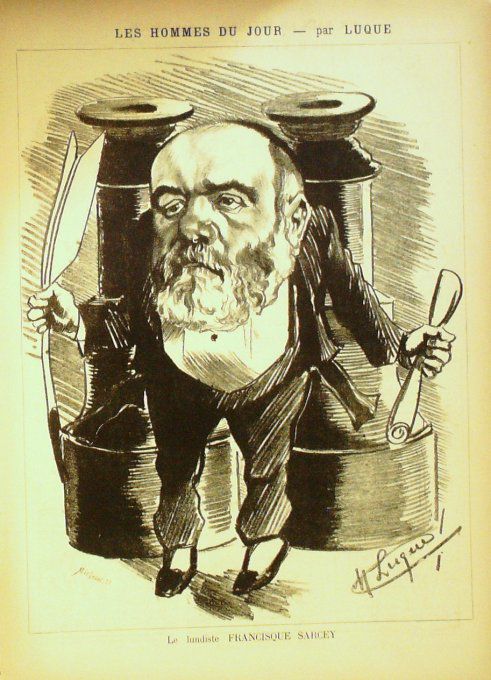 LUQUE Manuel-SARCEY FRANCISQUE-1884-E16-(38x26cm)