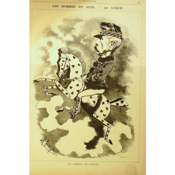 LUQUE Manuel-DE GALIFFET GENERAL-1886-E19-(38x26cm)