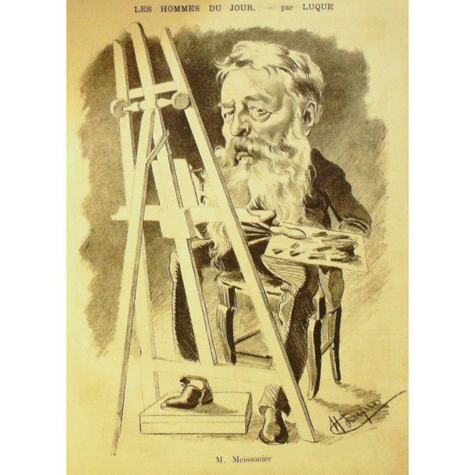 LUQUE Manuel-MEISSONIER ERNEST-1886-E22-(38x26cm)