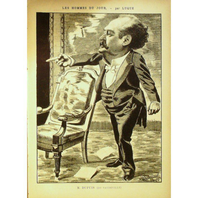 LUQUE Manuel-DUPUIS du Vaudreville-1883-E9-(38x26cm)