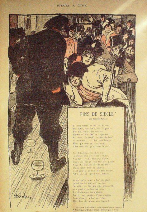 Bruant Aristide Fins du siècle illustration Steinlen 1902