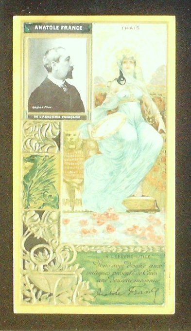 Lefèvre Utile LU France Anatole Personnage Célèbre Ecrivain 1900