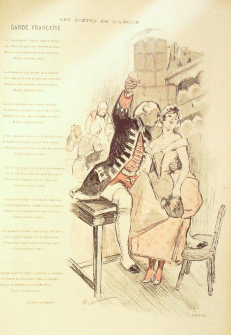 Sansrefus Gaston Garde Française illustration Balluriau Paul 1902