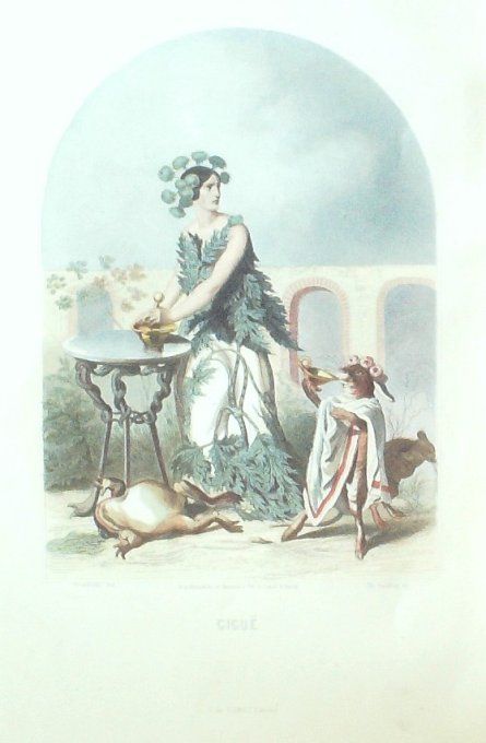 Grandville "Les fleurs animées" Gigue 1847 