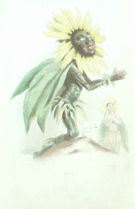 Grandville "Les Fleurs Animées" Soleil 1847