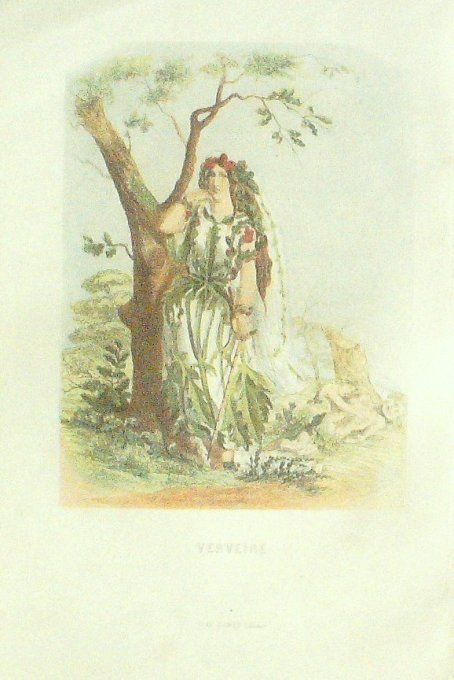 Grandville "Les Fleurs Animées" Verveine 1847