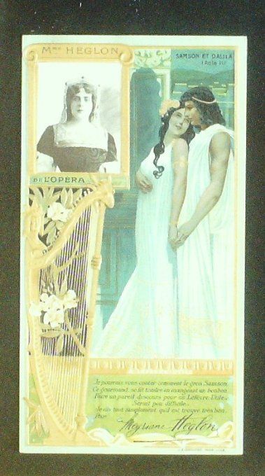 Lefèvre Utile LU Héglon Meyriane Personnage Célèbre Artiste lyrique 1900