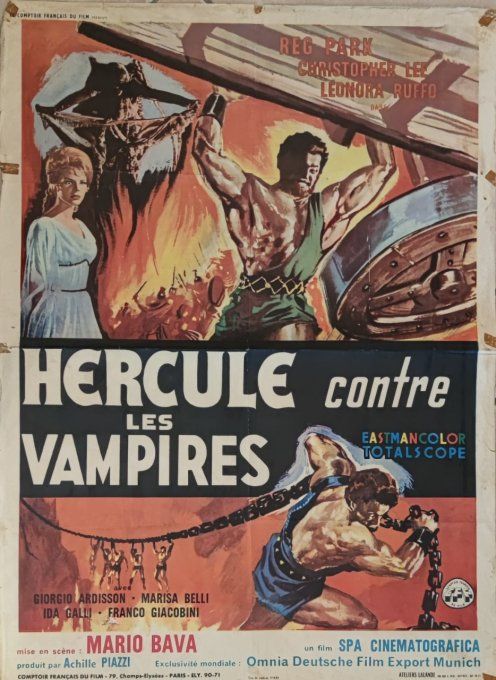 Hercule contre les Vampires Affiche de film 80x60 Mario Bava 1961