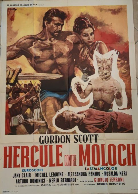 Hercule contre Moloch Affiche de film 120x160 Giorgio Ferroni 1963 