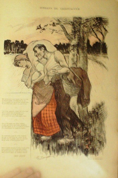 Gigleux Emile Idylles du crépuscule illustration Balluriau Paul 1893