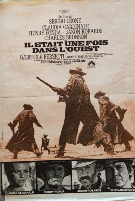 Il était une fois dans l'Ouest Affiche de film 40x60 Sergio Léone 1968