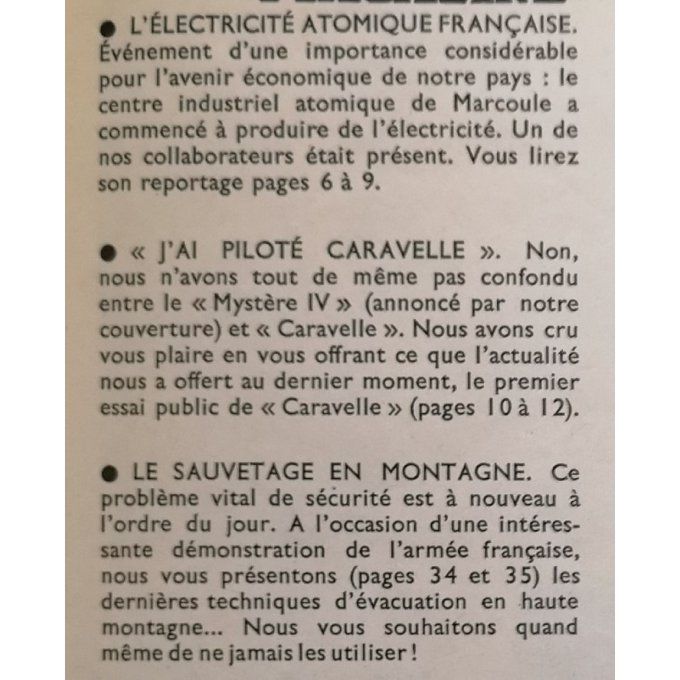 MECCANO MAGAZINE-MARCOULE-CARAVELLE-CITROEN DS 19-NORVIGIE-1956