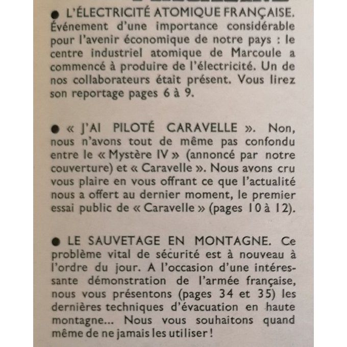 Meccano Magazine Marcoule Caravelle Citroen Ds 19 Norvigie 1956