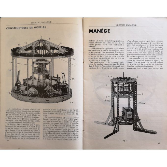 MECCANO MAGAZINE-AUTOCAR CHAUSSON-MANEGE-SALLA II-FIREBIRD II-1956