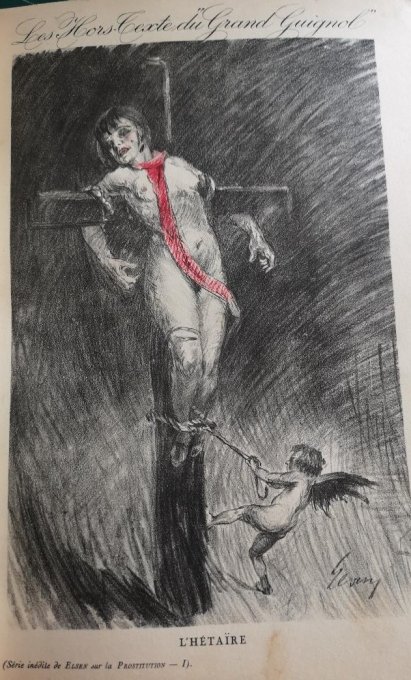 Elsen eau-forte Le grand Guignol inédits 1927 n°38