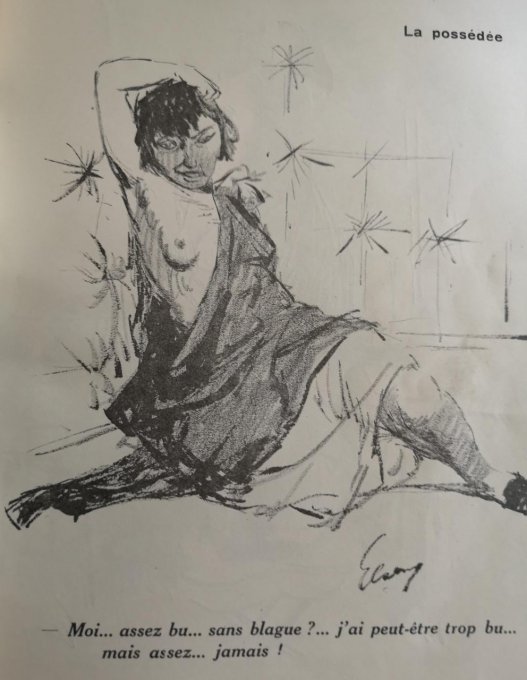 Elsen eau-forte Le grand Guignol inédits 1927 n°38
