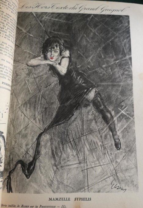 Elsen eau-forte Le grand Guignol inédits 1927 n°38