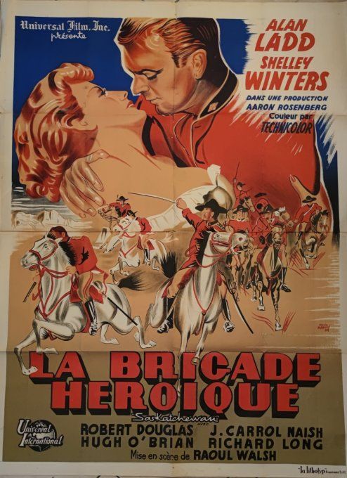 La Brigade héroique Affiche de film 160x120 Raoul Walsh 1954