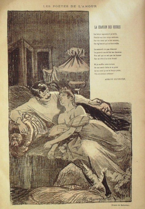 Silvestre Armand La chanson des heures illustration Balluriau Paul 1894