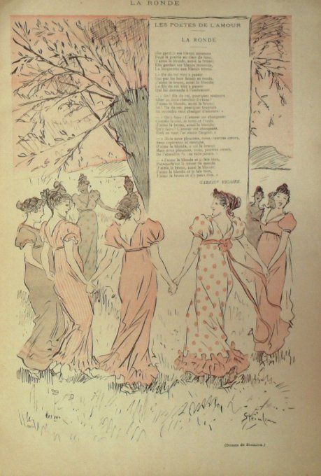 Vicaire Gabriel La Ronde illustration Steinlen 1897