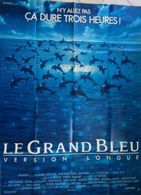 Le Grand Bleu Affiche de film 120x160 Luc Besson 1988