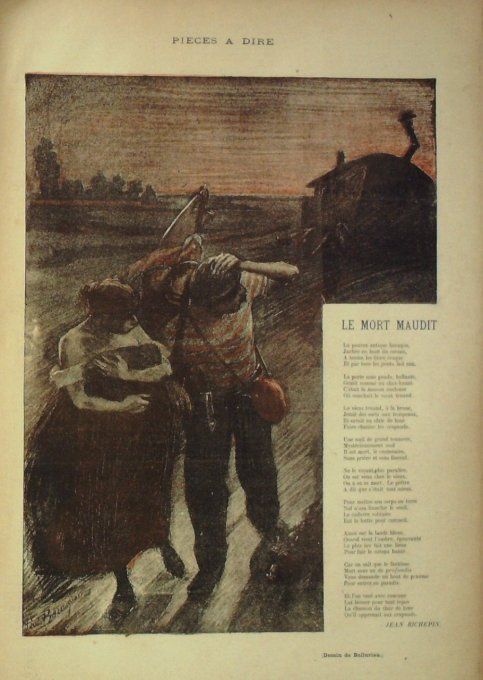 Richepin Jean Le mort maudit illustration Steinlen 1894