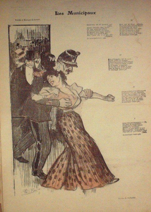 Xanrof Les Municipaux illustration Balluriau Paul 1897