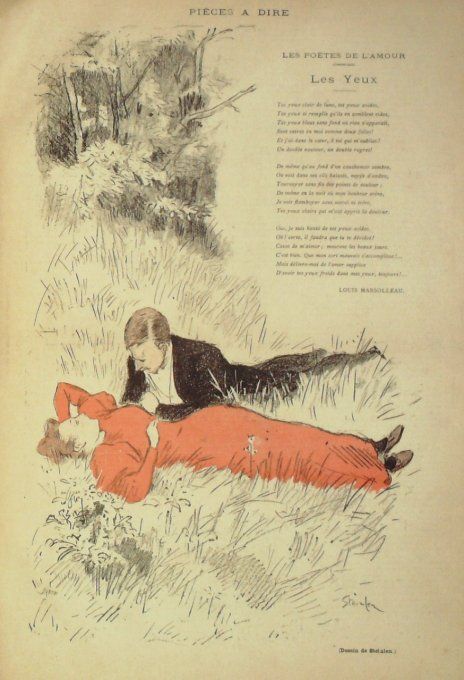 Marsolleau Louis Les yeux illustration Steinlen 1893