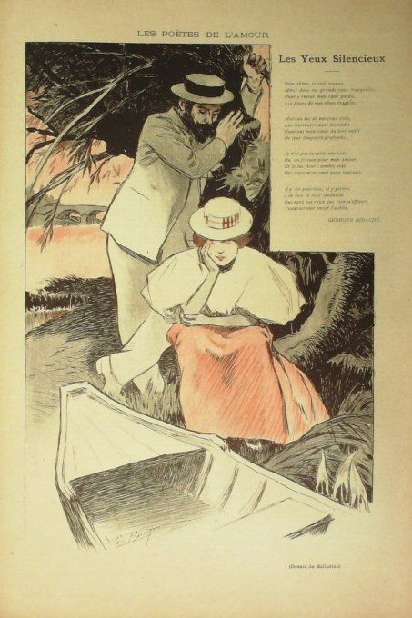 Bidache Georges Les yeux silencieux illustration Balluriau Paul 1899