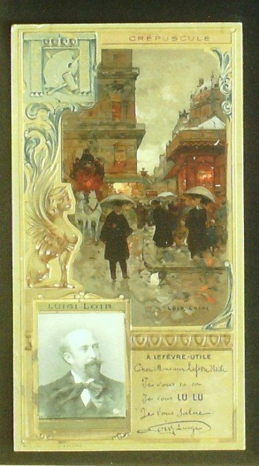Lefèvre Utile LU Loir Luigi Personnage Célèbre Peintre 1900