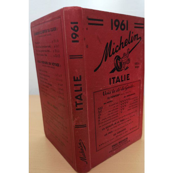 GUIDE ROUGE Michelin-ITALIE 1961